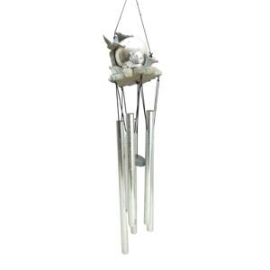 Vintage Hummingbird Windchime Floral Birder Gift Bird Watchers